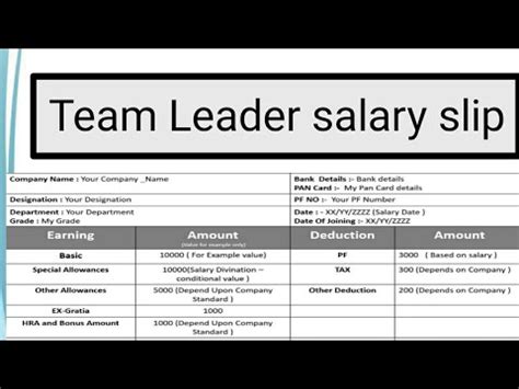 The Team Leader salary range is from $34,340 to $46,188, and the average Team Leader salary is $39,274/year in the United States. The Team Leader's salary will change in different locations.